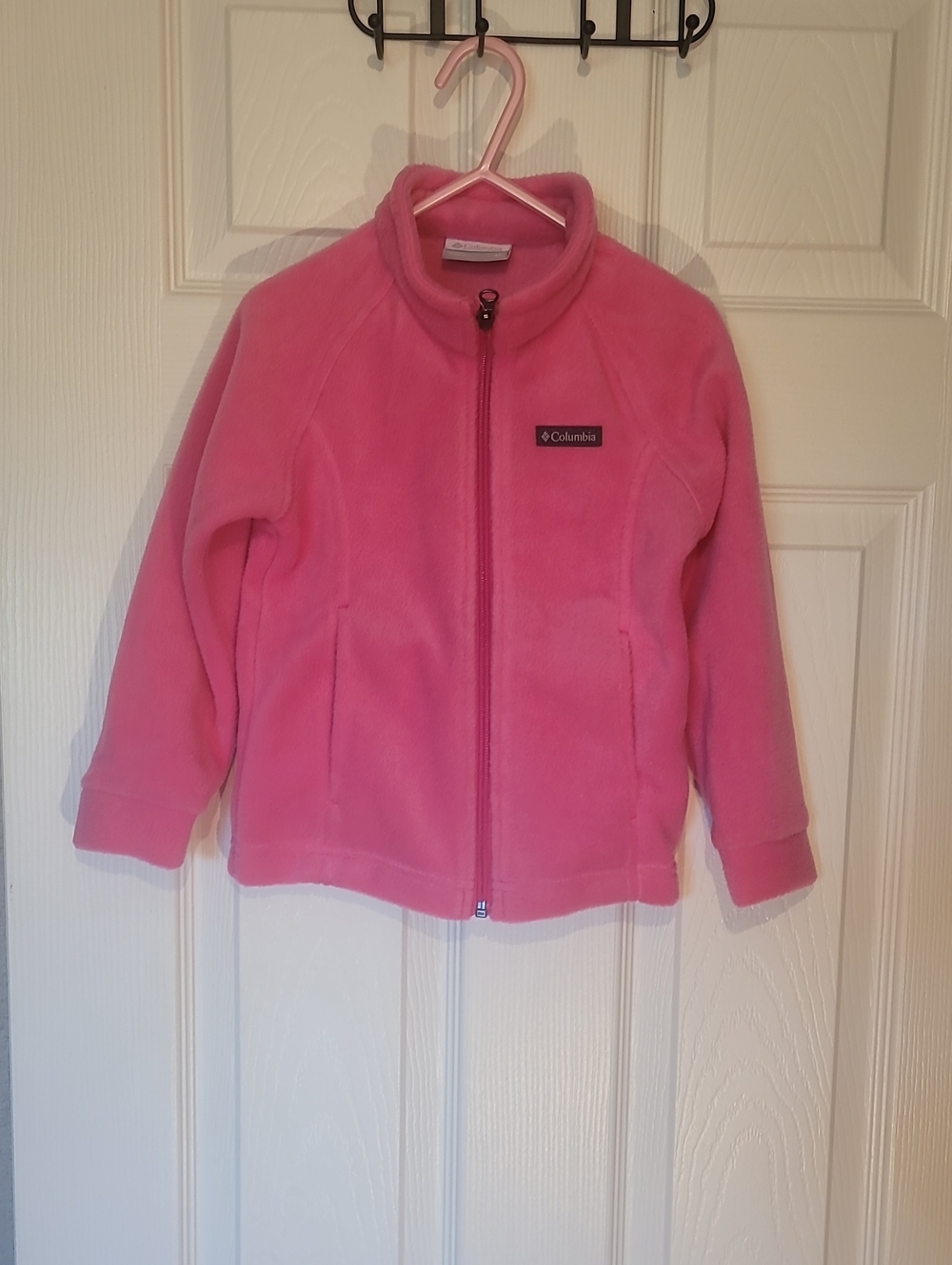 Columbia Girls Pink Full-Zip Fleece Jacket
